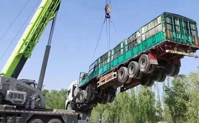 惠农区道路脱困救援案例